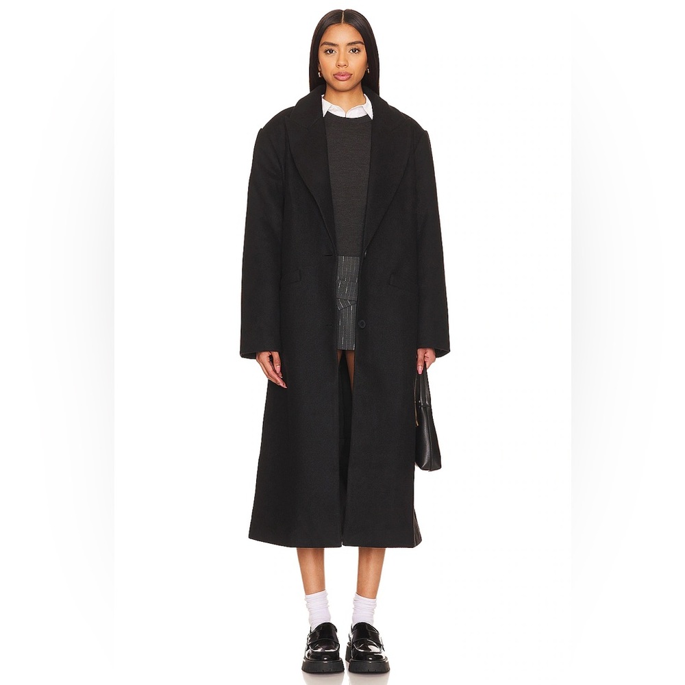 Lioness Black Long Coat